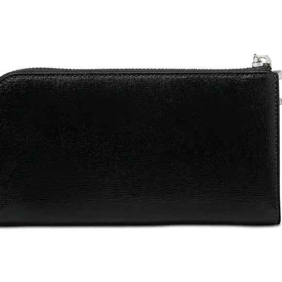 Kate Spade Whiskers Zip Around Continental Wallet KI714 Black with White Cat - Picture 4 of 12